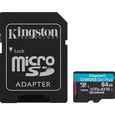 Kingston Canvas Go! Plus 256GB microSD Card – U3 V30 A2, 200MB/s
