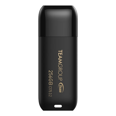 Team C175 256GB USB Flash Drive – USB 3.2, 100MB/s, Black