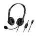 Genius HS-230U Headset with Mic, USB-C Connection, Plug and Play, Adjustable Headband and microphone with In-line Volume Control, Black - IT Supplies Ltd