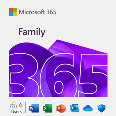 Microsoft 365 Family 1 Year Subscription 6 Users 5 Devices ESD - IT Supplies Ltd