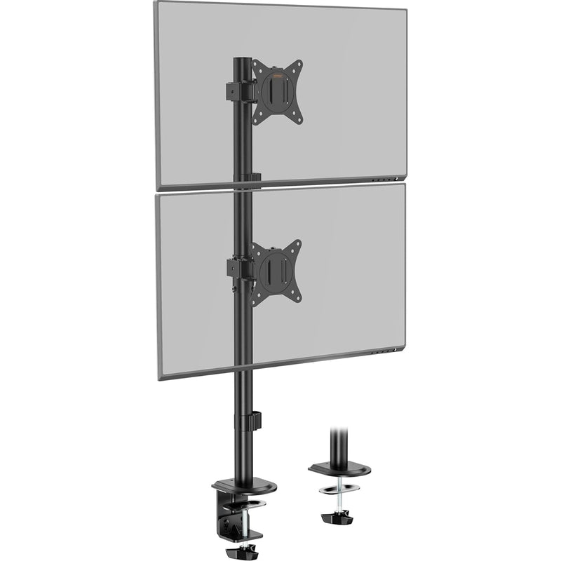 VonHaus Vertical Dual Monitor Stand for 13-32" Screens VESA Mount