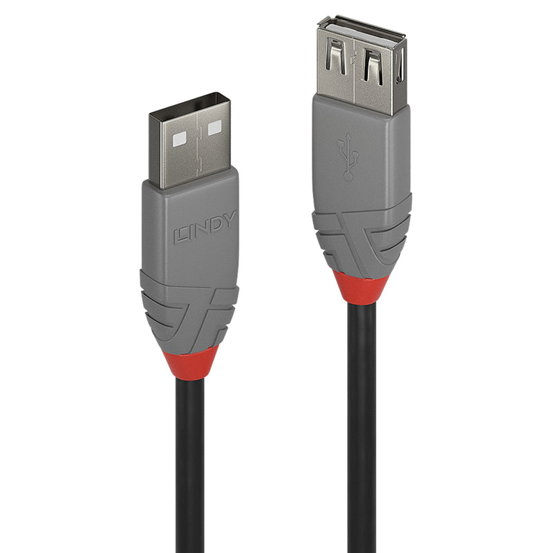 Lindy 36703 USB 2.0 Type A Extension Cable, Anthra Line 2m - IT Supplies Ltd