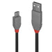 Lindy 36732 USB 2.0 Type A to Micro-B Cable, Anthra Line 1m - IT Supplies Ltd