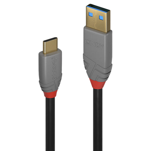 Lindy 36912 1.5m USB 3.2 Type A to C Cable, 5A PD, Anthra Line - IT Supplies Ltd