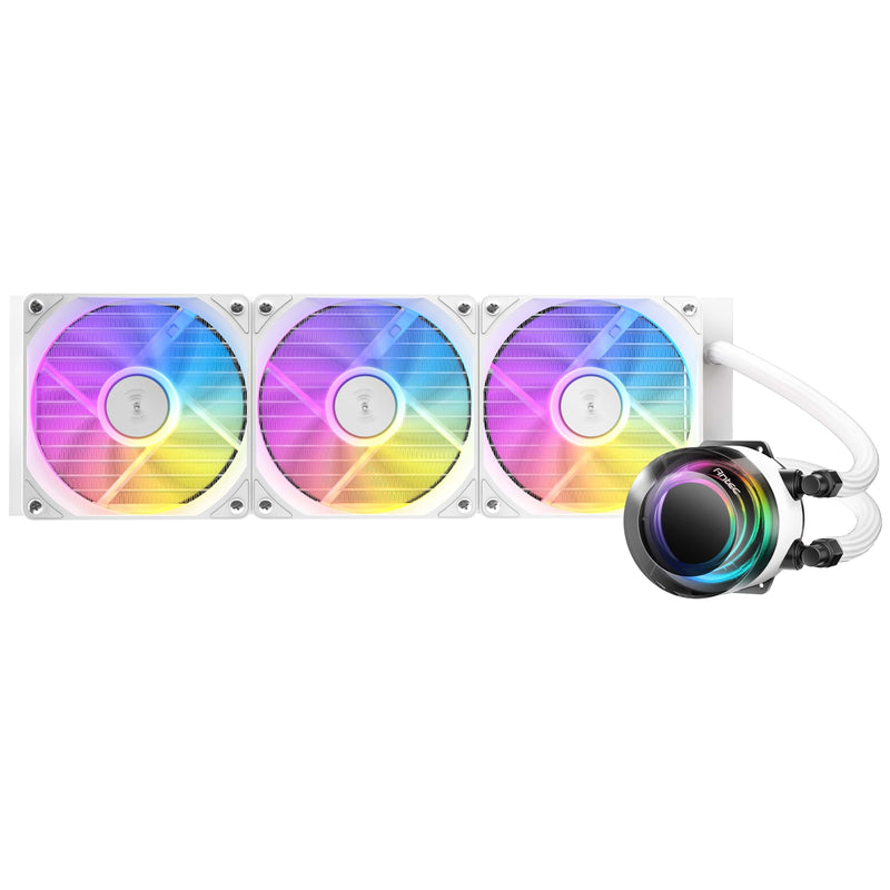 Antec Vortex Lum 360 ARGB White AIO Liquid Cooler - 280W TDP - IT Supplies Ltd