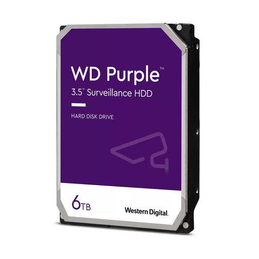 WD Purple WD64PURZ 6TB 3.5" 5400RPM 256MB Cache SATA III Surveillance Internal Hard Drive - IT Supplies Ltd