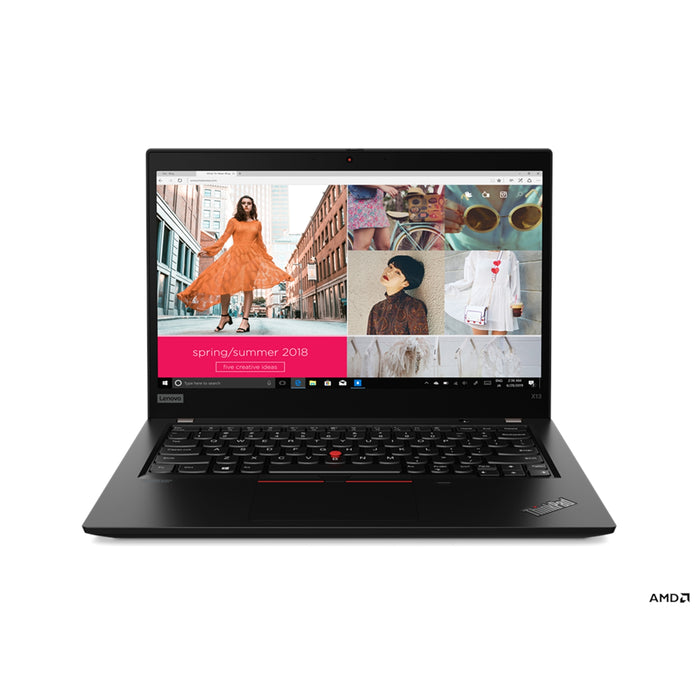 Lenovo ThinkPad X13 with 13.3” FHD IPS touchscreen, AMD Ryzen 5 Pro 4650U, 8GB RAM & 256GB SSD. Backlit keyboard, Windows 10 Pro, high-performance for work