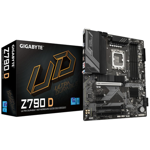 Gigabyte Z790 D Ultra Durable Intel 1700 Socket Motherboard, ATX, 4x DDR5 Slots, 3x M.2 Sockets, 2x USB-C Port, 2.5GbE LAN, 1x DisplayPort / 1x HDMI Port - IT Supplies Ltd