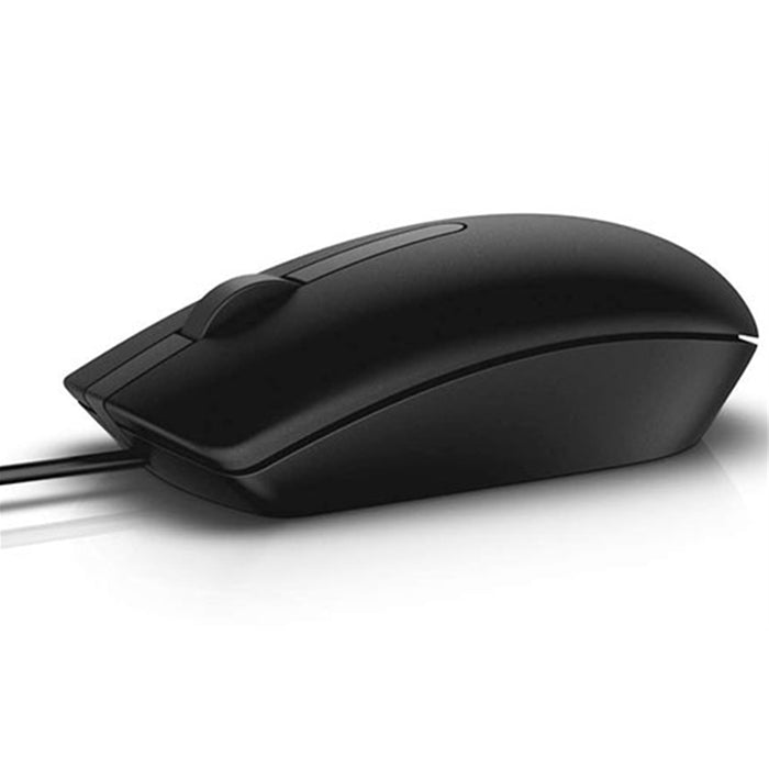 Dell MS116 Wired USB Mouse – 1000 DPI, Ambidextrous, Plug & Play