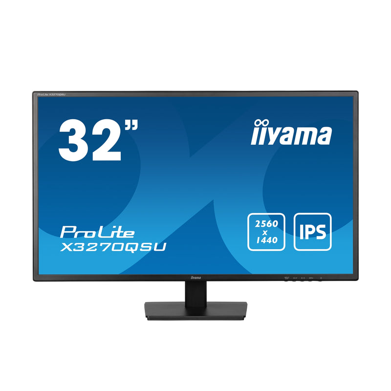 iiyama ProLite X3270QSU-B1 32” QHD IPS Monitor, 100Hz, FreeSync