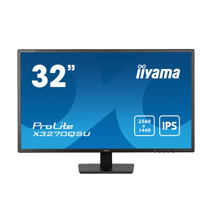 iiyama ProLite X3270QSU-B1 32" QHD IPS Monitor, 100Hz, FreeSync
