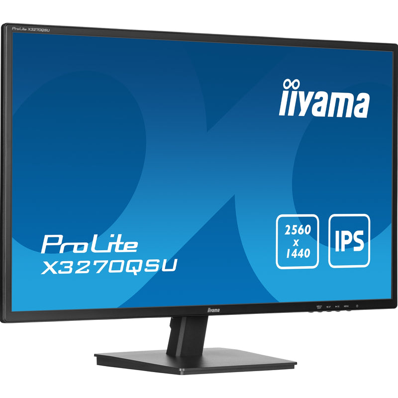 iiyama ProLite X3270QSU-B1 32” QHD IPS Monitor, 100Hz, FreeSync