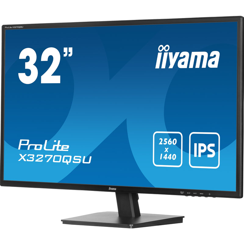 iiyama ProLite X3270QSU-B1 32” QHD IPS Monitor, 100Hz, FreeSync