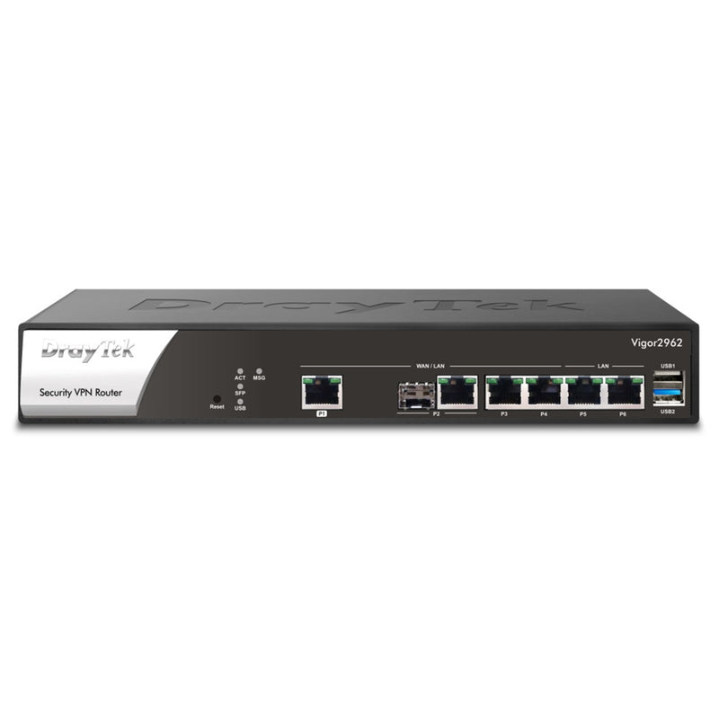DrayTek Vigor 2962 Dual WAN 2.5GbE VPN Firewall Router