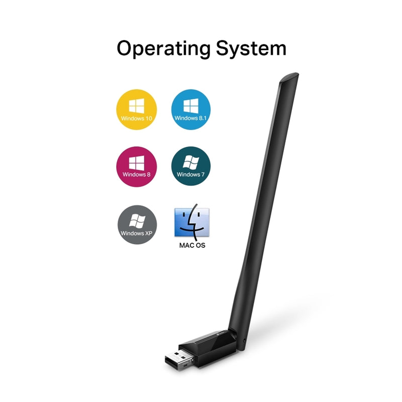 TP-Link Archer T2U Plus AC600 High Gain Dual Band USB WiFi Adapter