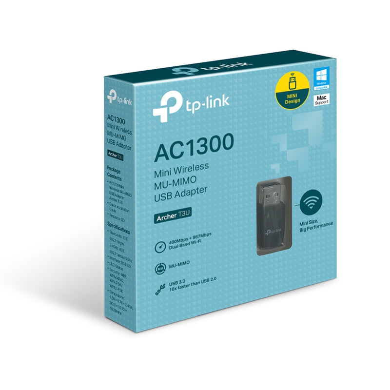 TP-Link Archer T3U AC1300 Mini USB WiFi Adapter MU-MIMO