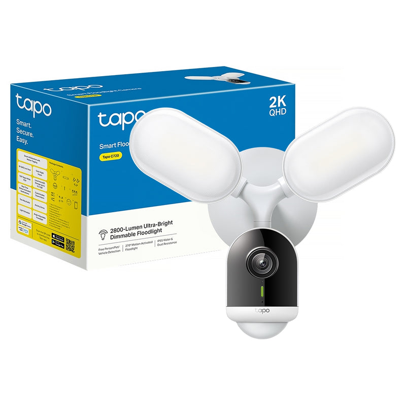 TP-Link Tapo C720 2K Floodlight Security Camera with AI Detection