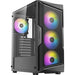 Antec AX61 Elite: Mid-Tower ATX Gaming Case with High-Airflow Mesh Front Panel, 4 x 120mm ARGB Fans, Tempered Glass Side Panels, Support for Up to 8 Fans, - IT Supplies Ltd