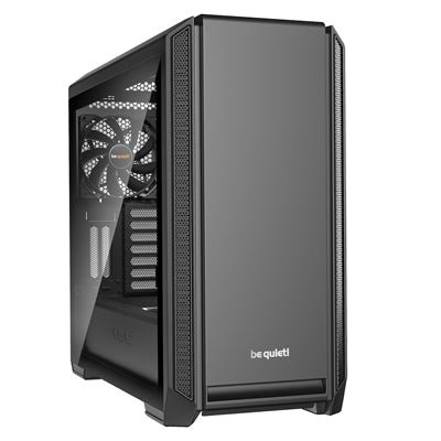 be quiet! Silent Base 601 Window Case, Black, Mid Tower, 2 x USB 3.2 Gen 1 Type-A / 1 x USB 2.0 Type-A, Tempered Glass Side WIndow Panel, 10mm Front, Top & Side Sound-Dampening Mats, 2 x Pure Wings 2 140mm Black PWM Fans Included - IT Supplies Ltd
