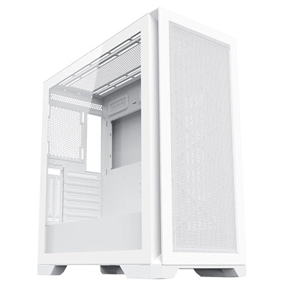 CIT Creator White Full Tower ATX/ E-ATX Case with Tempered Glass Side Panel, 9 Expansion Slots &amp; FREE ARGB Fan Hub Strip Kit - IT Supplies Ltd