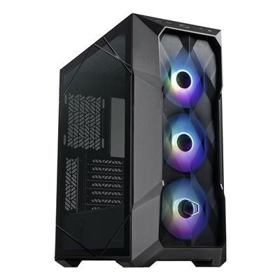 COOLER MASTER MasterBox TD500 Mesh V2 Case, Black, Mid Tower, 2 x USB 3.2 Gen 1 Type-A / 1 x USB 3.2 Gen 2 Type-C, Tool-Free Crystalline Tempered Glass Side Panel with Polygonal FineMesh Front Panel, 3 x CF120 Addressable RGB Fans Included with ARGB ... - IT Supplies Ltd