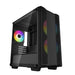 DeepCool CC360 ARGB, Black, Mini Tower Chassis w/ Tempered Glass Window, 3x 120mm ARGB Fans, USB 3.0, mATX/mITX - IT Supplies Ltd