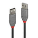 LINDY 36693 Anthra Line USB Cable, USB 2.0 Type-A (M) to USB 2.0 Type-a (M), 2m - IT Supplies Ltd