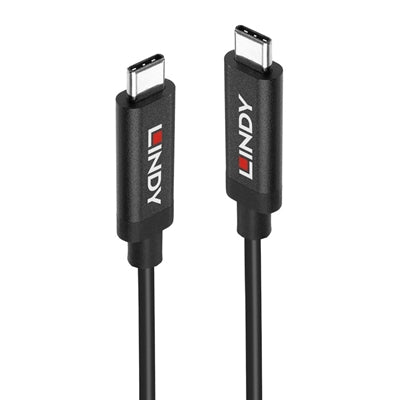 LINDY 43348 3m USB 3.2 Gen 2 C/C Active Cable, Data transfer rates up to 10Gbps, Supports video resolutions up to UHD 8K 7680x4320@60Hz including 4K 4096x2160@120Hz, 2 year warranty - IT Supplies Ltd