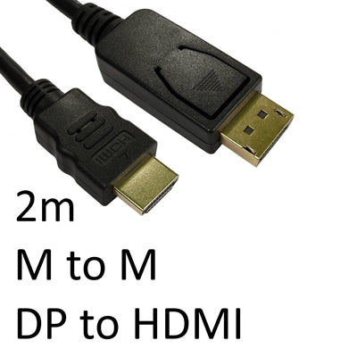 DisplayPort (M) to HDMI (M) 2m Black OEM Display Cable - IT Supplies Ltd