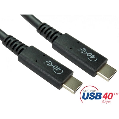 USB 4.0 USB Type C Certified USB 40Gbps 100W Cable USB4-4100 1m - IT Supplies Ltd