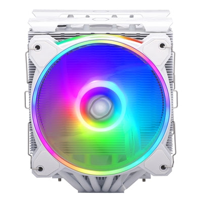 Cooler Master Hyper 622 Halo Dual-Tower CPU Cooler, White, 6 Heatpipes, 2x 120mm RGB Fans, Intel/AMD - IT Supplies Ltd