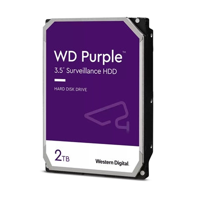 WD Purple 2TB 3.5" 5400RPM 64 MB Cache SATA Surveillance Internal Hard Drive - IT Supplies Ltd
