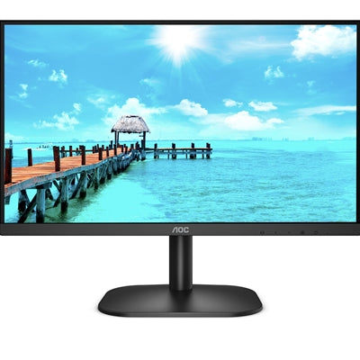 AOC 24B2XH/EU 23.8 Inch IPS Monitor, Full HD, Widescreen, VGA, HDMI, 4ms, 75Hz, Frameless, VESA - IT Supplies Ltd