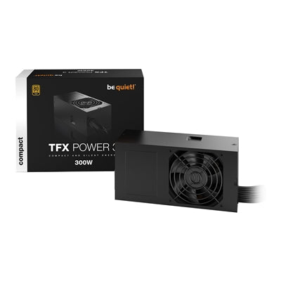 be quiet! 300W TFX Power 3, 80 PLUS Gold Wired PSU, Dual Rail, 26A +12V, Black, TFX PSU - IT Supplies Ltd