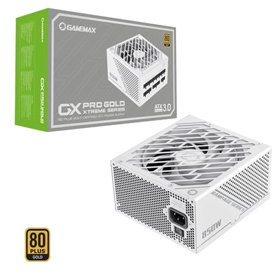GAMEMAX GX-850W Pro Modular 80 Plus Gold ATX3.0 PCIe 5.0 White Power Supply With 135mm FDB Fan - IT Supplies Ltd