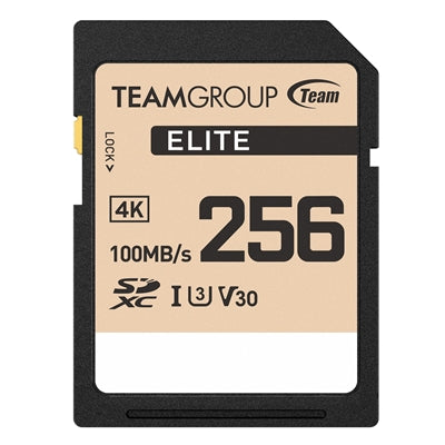 Team ELITE SDXC UHS-I U3 V30 Memory Card 256GB - IT Supplies Ltd