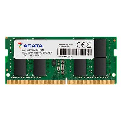 Adata Premier AD4S26668G19-SGN 8GB SODIMM System Memory DDR4, 2666MHz, 1 x 8GB - IT Supplies Ltd