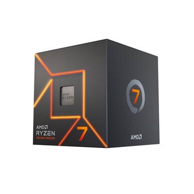 AMD Ryzen 7 7700 with Radeon Graphics, 8 Core Processor, 16 Threads, 3.8Ghz up to 5.3Ghz Turbo, 40MB Cache, 65W, Wraith Prism LED Cooler - IT Supplies Ltd