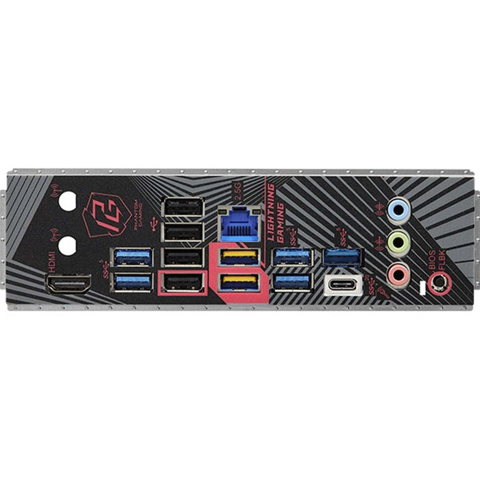 ASRock B650 PG LIGHTNING Motherboard, AM5 Socket 10th Gen, Micro ATX, DDR5, 1x PCIe 4.0 x16, PCI-e gen4x4, PCIe Gen4x3, PCIe Gen5x4, 7.1 Channel Audio, M.2, USB 3.2 Gen2x2, Gigabit LAN, HDMI, VGA - IT Supplies Ltd
