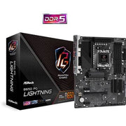 ASRock B650 PG LIGHTNING Motherboard, AM5 Socket 10th Gen, Micro ATX, DDR5, 1x PCIe 4.0 x16, PCI-e gen4x4, PCIe Gen4x3, PCIe Gen5x4, 7.1 Channel Audio, M.2, USB 3.2 Gen2x2, Gigabit LAN, HDMI, VGA - IT Supplies Ltd
