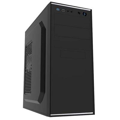 CiT Jet Stream Mid Tower 1 x USB 3.0 / 1 x USB 2.0 Black & Silver Case with 500W PSU - IT Supplies Ltd