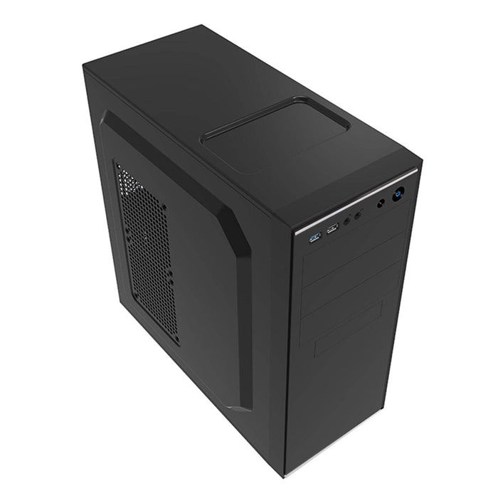 CiT Jet Stream Mid Tower 1 x USB 3.0 / 1 x USB 2.0 Black & Silver Case with 500W PSU - IT Supplies Ltd