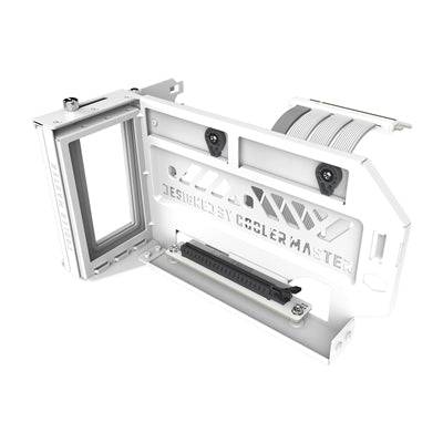 COOLER MASTER Vertical Graphics Card Holder Kit V3 White Version, 165mm PCIe 4.0 x16 Riser Cable Included, Compatible with ATX & Micro ATX Cases - IT Supplies Ltd