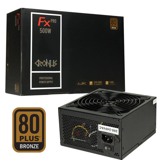 CRONUS 500ATV FX PRO 500W 140mm Silent Cooling Fan 80 PLUS Bronze PSU - IT Supplies Ltd