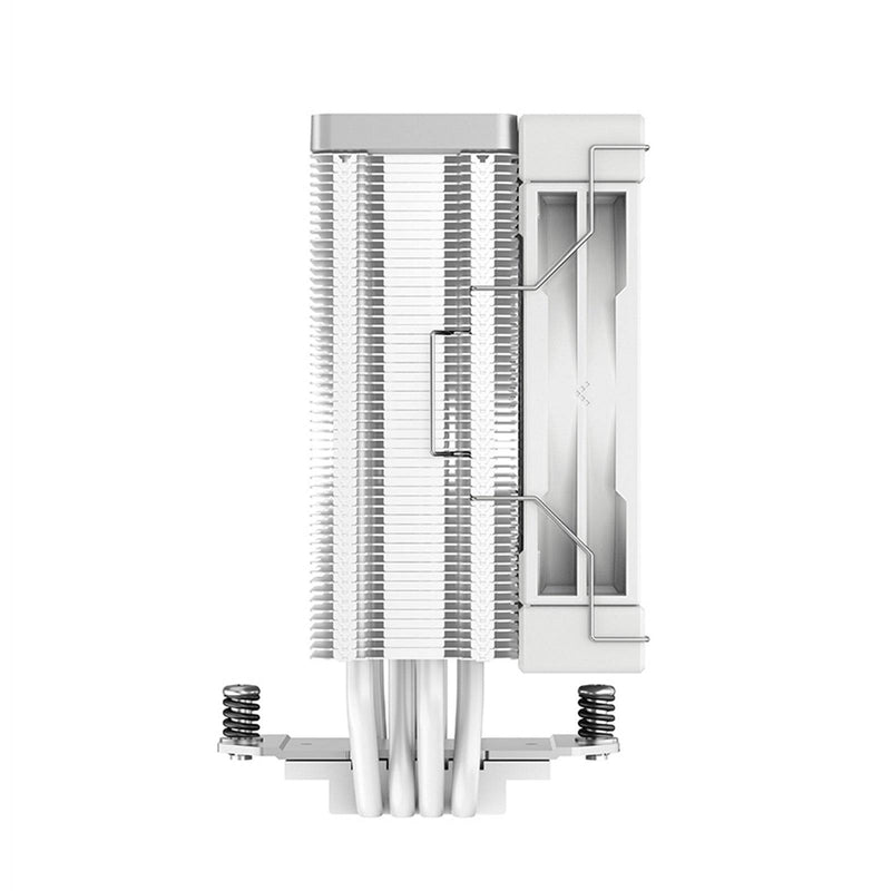 DeepCool AK400 WH Fan CPU Cooler, Universal Socket, High Performance 120mm Silent Hydro Bearing PWM Black Fan, 1850RPM, 4 Heat Pipes, Unique Matrix Fin Design, White Version, Intel LGA 1700 Bracket Included - IT Supplies Ltd
