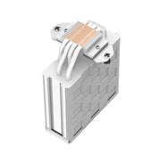 DeepCool AK400 WH Fan CPU Cooler, Universal Socket, High Performance 120mm Silent Hydro Bearing PWM Black Fan, 1850RPM, 4 Heat Pipes, Unique Matrix Fin Design, White Version, Intel LGA 1700 Bracket Included - IT Supplies Ltd