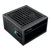 DeepCool PF500 500W Power Supply Unit, 120mm Silent Hydraulic Bearing Fan, 80 PLUS White, Non Modular, UK Plug, Flat Black Cables - IT Supplies Ltd