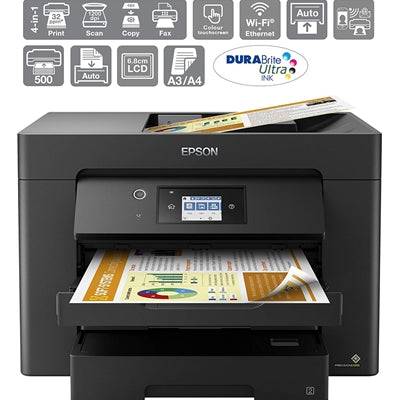 Epson Workforce WF-7830DTWF C11CH68401 Inkjet Printer, A3, Duplex, Wireless, Ethernet, All-in-One, Fax, Colour - IT Supplies Ltd