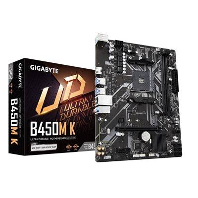 Gigabyte B450M K DDR4 Motherboard, AMD Socket AM4, Micro ATX, USB 3.2 Gen 1, 1 PCIe 3.0 x16, 1 PCIe 3.0 x4 M.2, HDMI 2.0, Realtek Gigabit LAN - IT Supplies Ltd