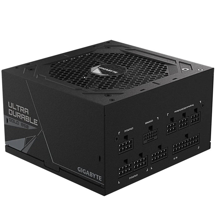 GIGABYTE UD850GM PG5 850W PSU, 120mm Smart Hydraulic Bearing Fan, 80 PLUS Gold, Fully Modular, UK Plug, High-Quality Japanese Capacitors, Support for PCIe Gen 5.0 Graphics Cards with High Quality Native 16-pin Cable - IT Supplies Ltd